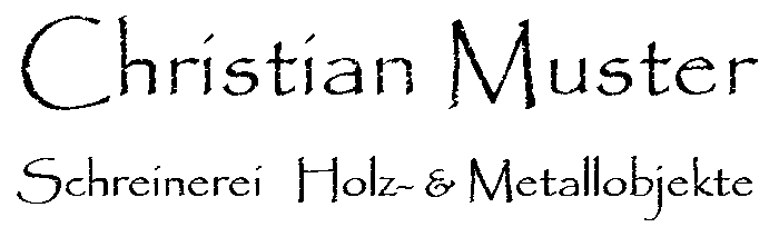 Schreinerei Christian Muster; Holz- und Metallobjekte